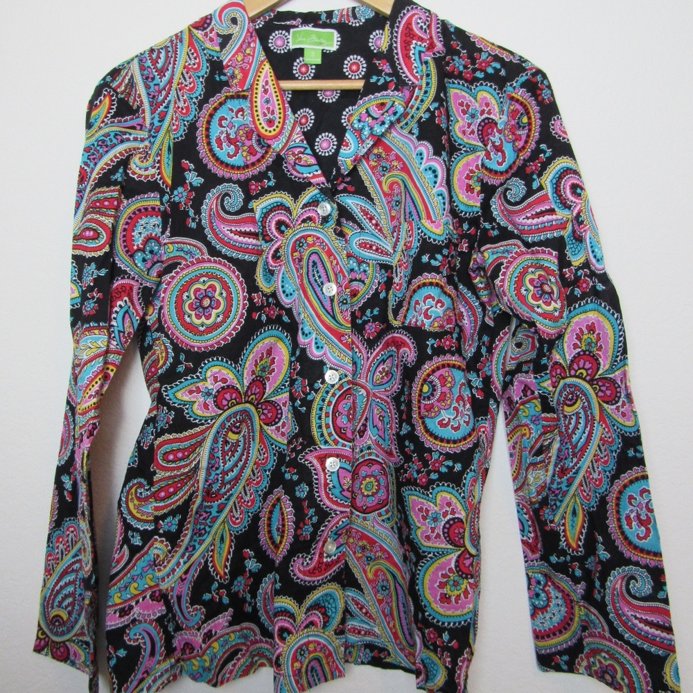 🌵Vera Bradley long sleeve blouse, small